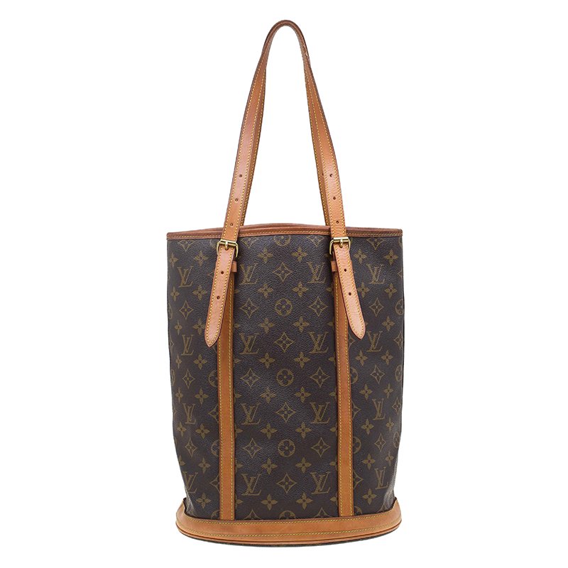 Louis Vuitton Bucket Monogram Noe Gm Drawstring 9lva717 Brown Coated Canvas  Bag For Sale at 1stDibs