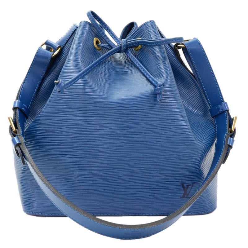 Pre Owned Louis Vuitton Toledo Blue Epi Leather Petit Noe Bag