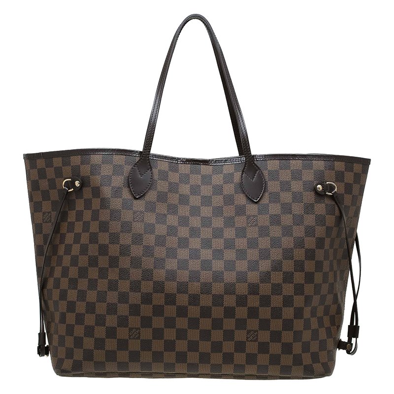 Louis Vuitton Damier Ebene Canvas Neverfull GM Bag