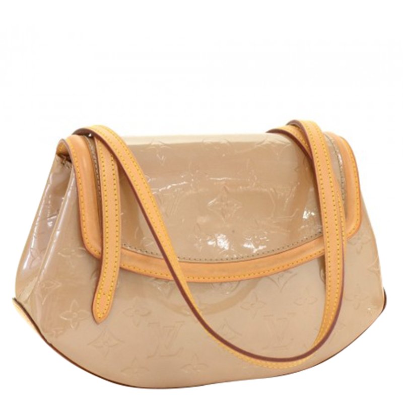 Louis Vuitton Biscayne Bay Gm 872611 Beige Monogram Vernis Leather Shoulder  Bag, Louis Vuitton