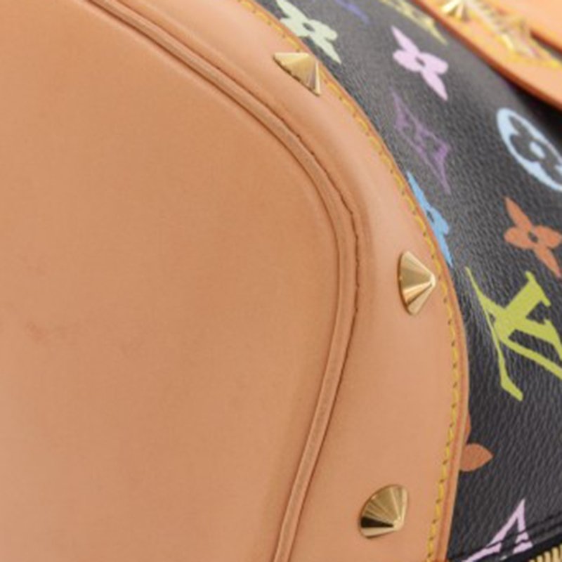 Alma long handbag Louis Vuitton Multicolour in Cotton - 20631383