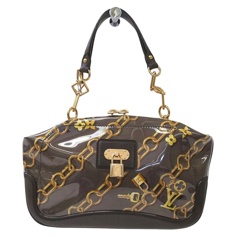 Louis Vuitton Limited Edition Taupe Monogram Charms Cabas Tote Bag