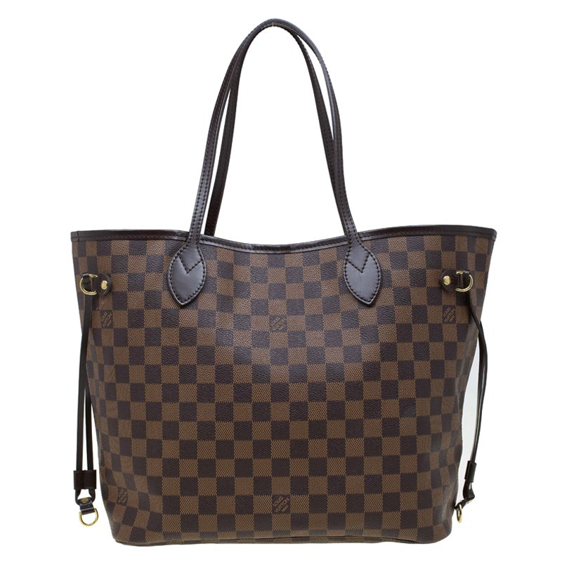 Louis Vuitton Damier Ebene Canvas Neverfull MM Bag