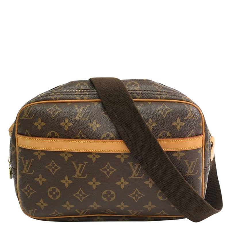 مملوكة مسبقًا حقيبة كتف لوي فيتون ريبورتر كانفاس مونوغرامي PM