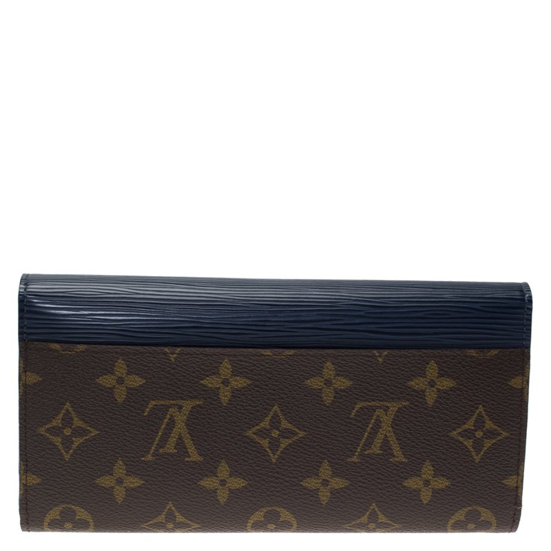 LOUIS VUITTON Long Wallet Monogram PVC x Leather Authentic USED T6351