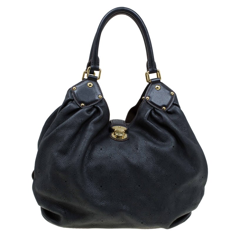 Louis Vuitton, Bags, Louis Vuitton Hobo Black Mahina Leather