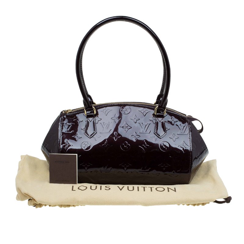 Handbag Louis Vuitton Sherwood PM Cream Vernis M91491 123010014