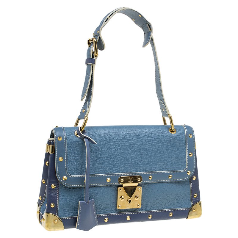 Louis Vuitton Blue Suhali Leather Le Talentueux Bag