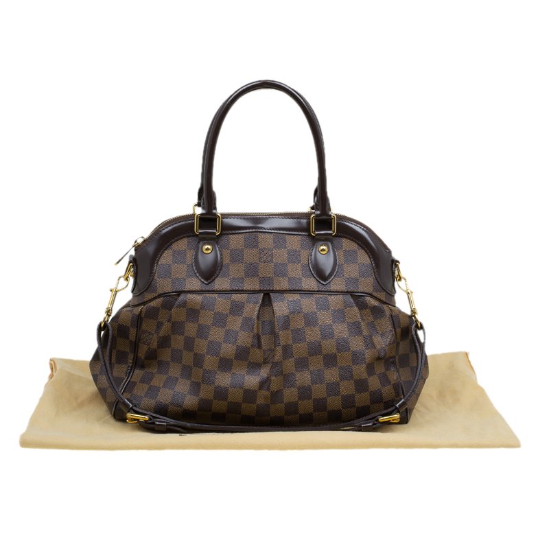 LOUIS VUITTON Trevi PM Damier Ebene Brown Shoulder Bag-US