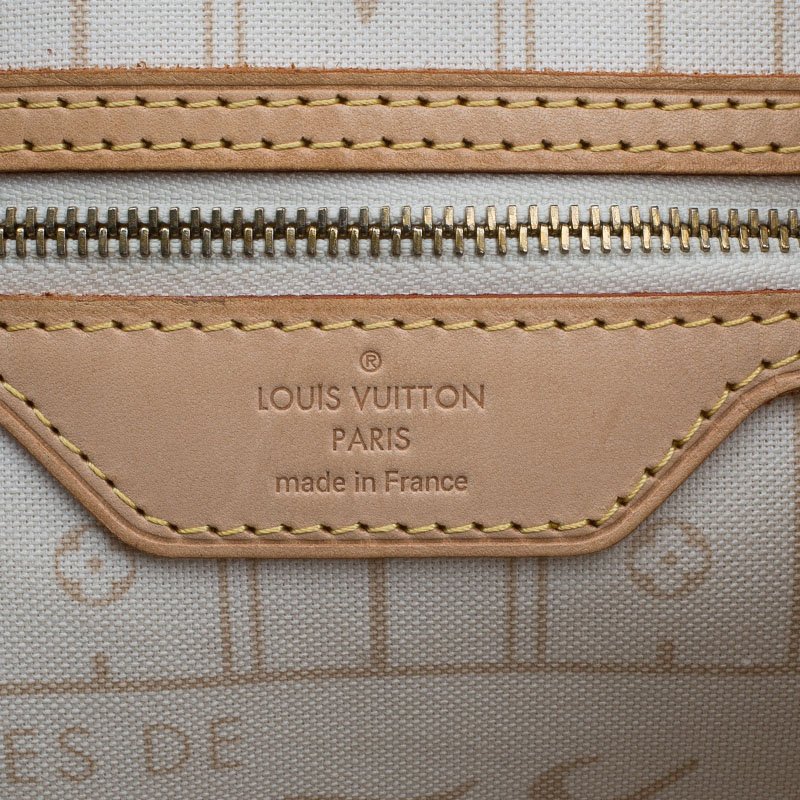 Louis Vuitton Neverfull GM Damier Azur Light blue Linen ref.467235