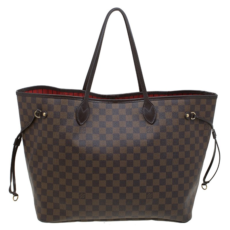 Louis Vuitton Damier Ebene Canvas Neverfull GM Bag