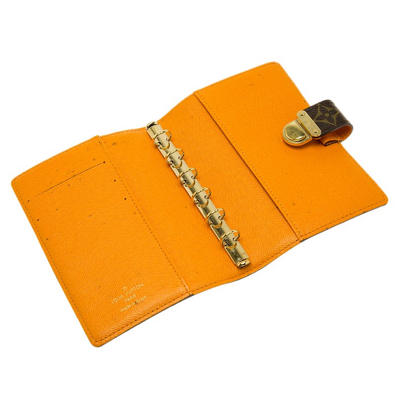 LOUIS VUITTON Monogram Koala Small Ring Agenda Orange 1297702