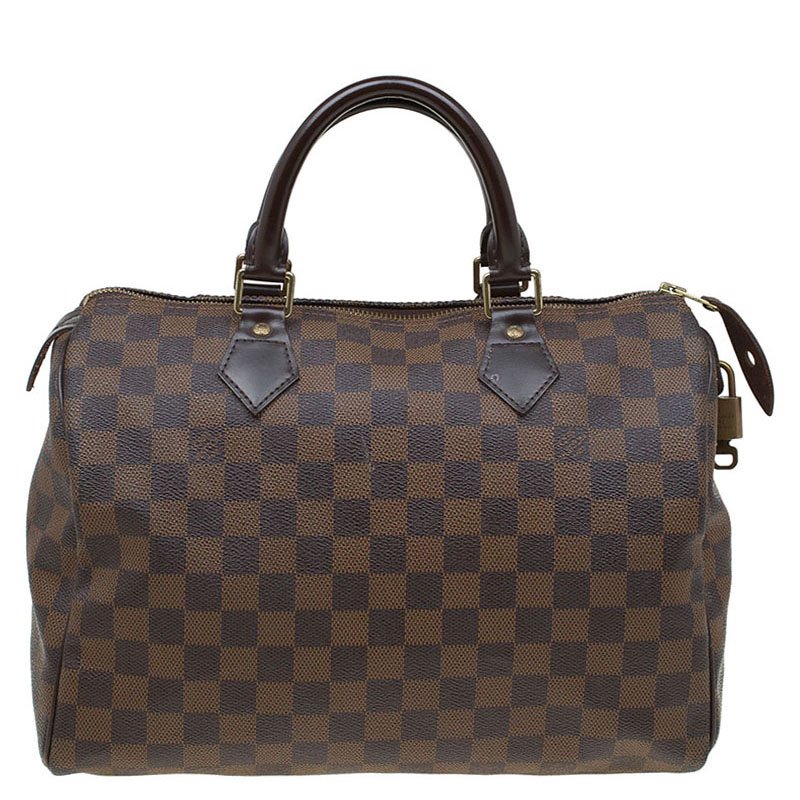 Pre Owned Louis Vuitton Damier Ebene Canvas Speedy 30