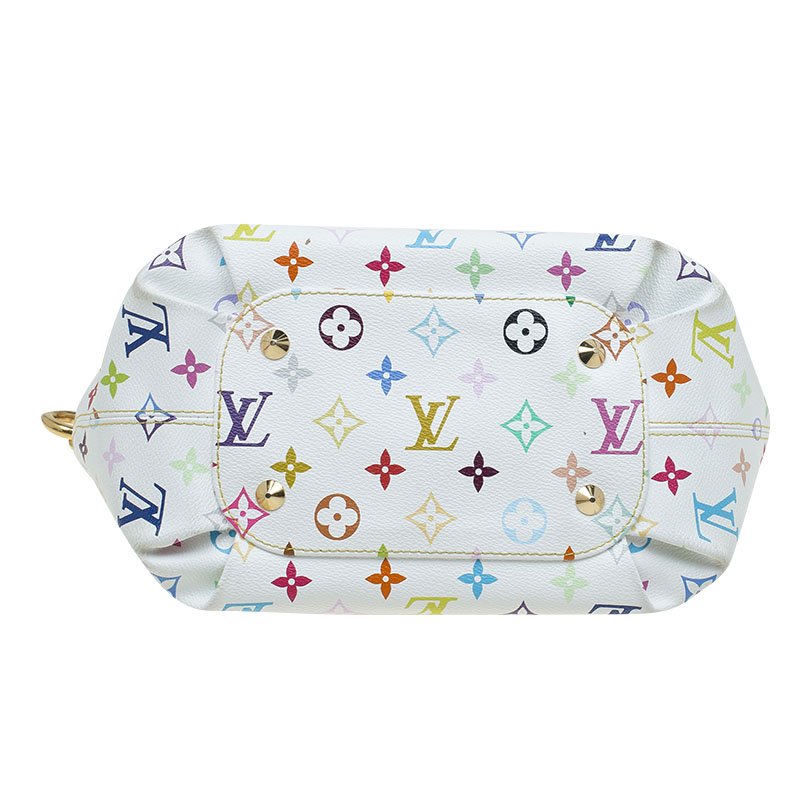 LOUIS VUITTON Monogram Multicolor Annie GM White 41957