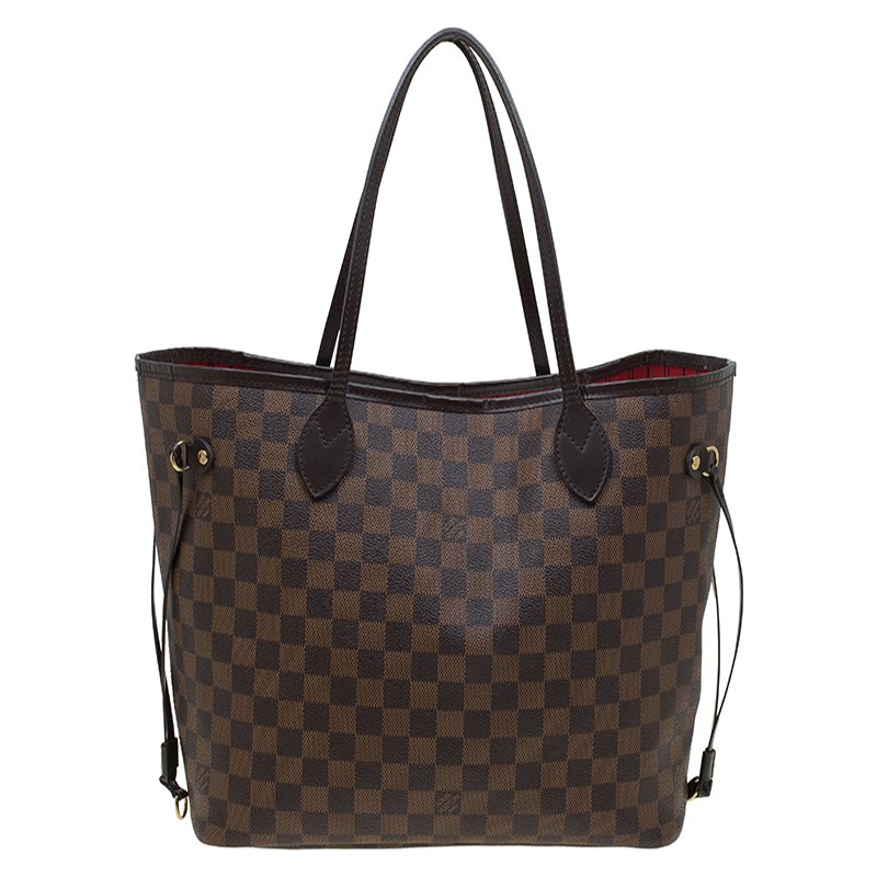 Louis Vuitton Damier Ebene Canvas Neverfull MM  Bag