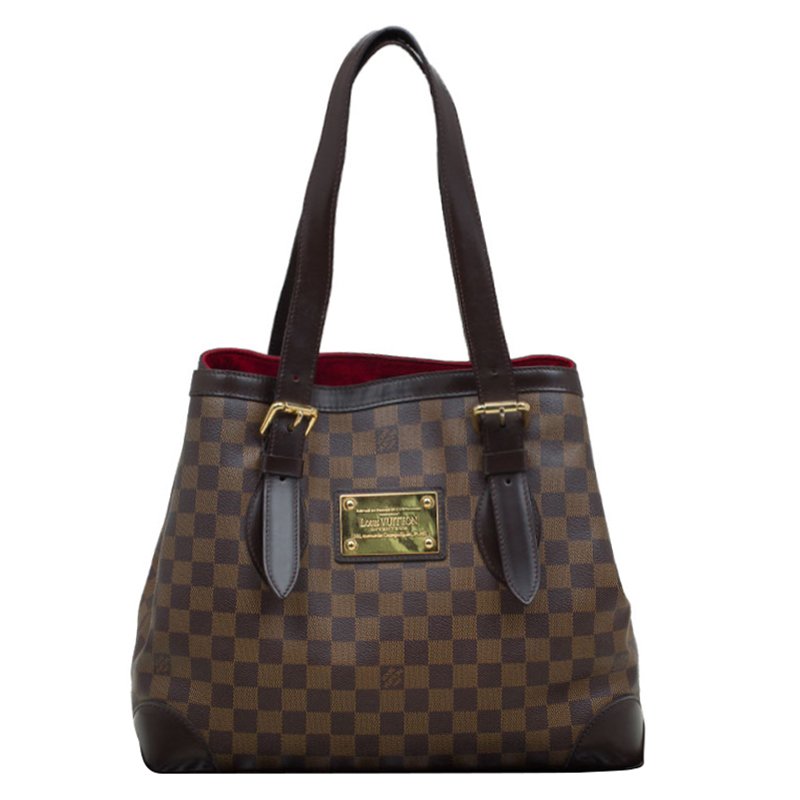 Pre Owned Louis Vuitton Damier Ebene Canvas Hampstead MM Bag