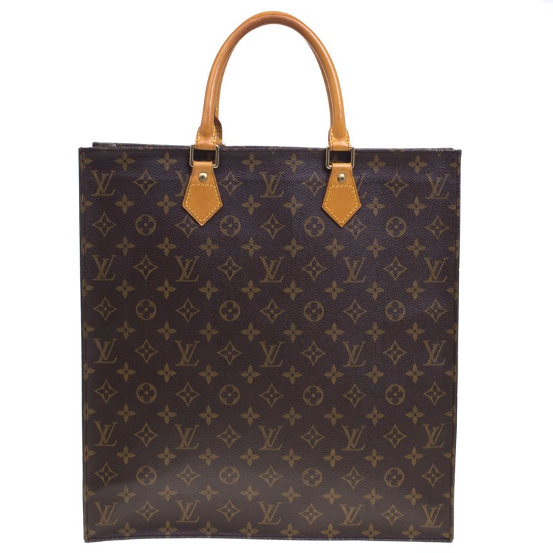 Pre Owned Louis Vuitton Monogram Canvas Sac Plat GM Bag