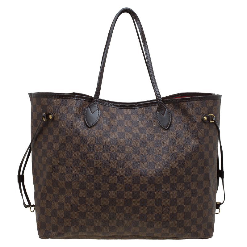 Louis Vuitton Damier Ebene Canvas Neverfull GM Bag
