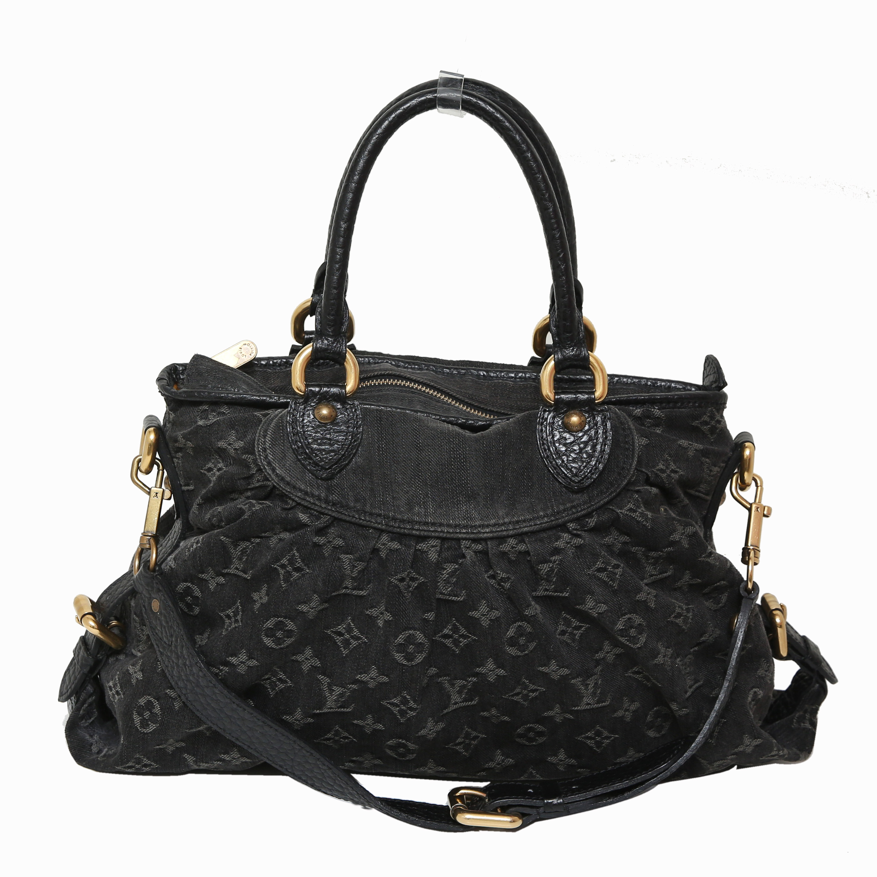 louis vuitton black denim neo cabby