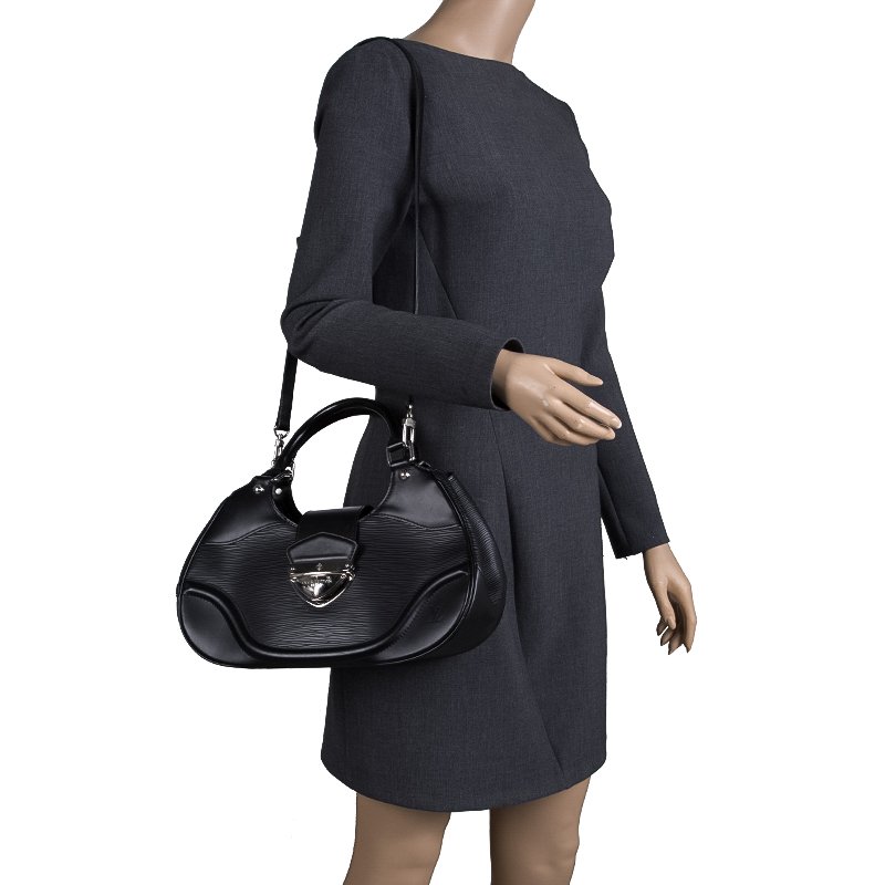 Louis Vuitton Black Epi Leather Sac Montaigne Bag Louis Vuitton