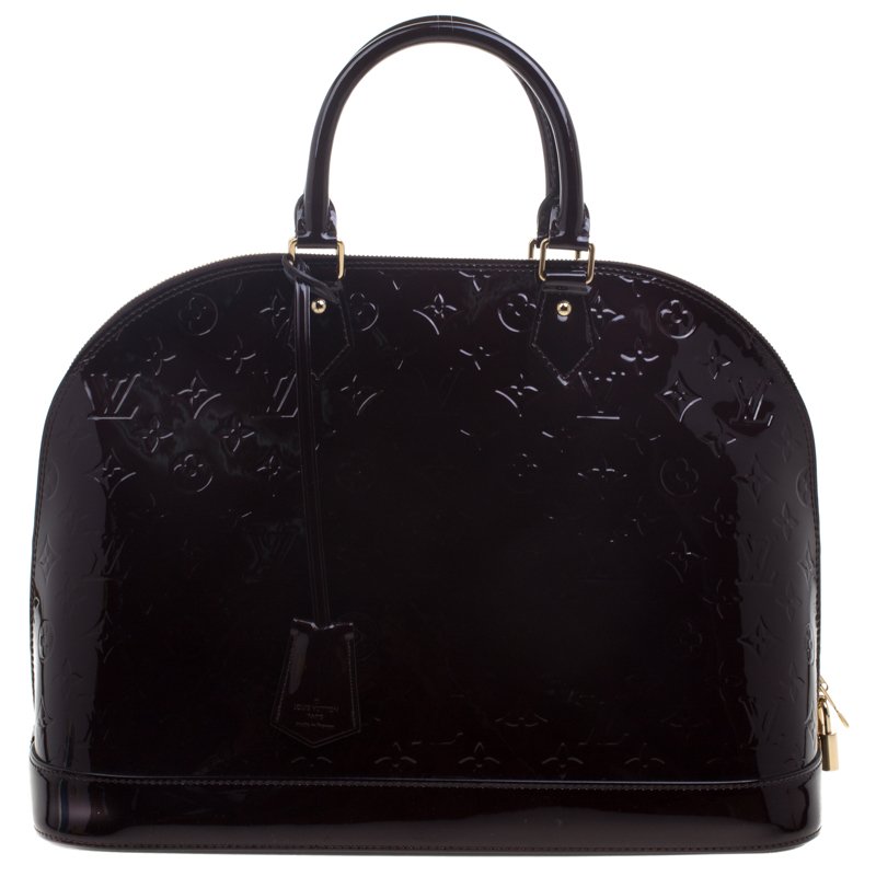 Louis Vuitton Amarante Monogram Vernis Alma GM Bag
