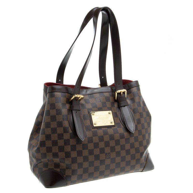 louis vuitton damier hampstead mm bag