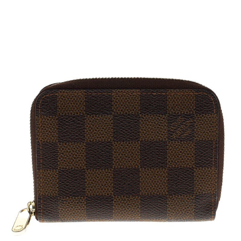 Pre Owned محفظة عملات معدنية لوي فيتون سيبي كانفاس دامييه أيبين