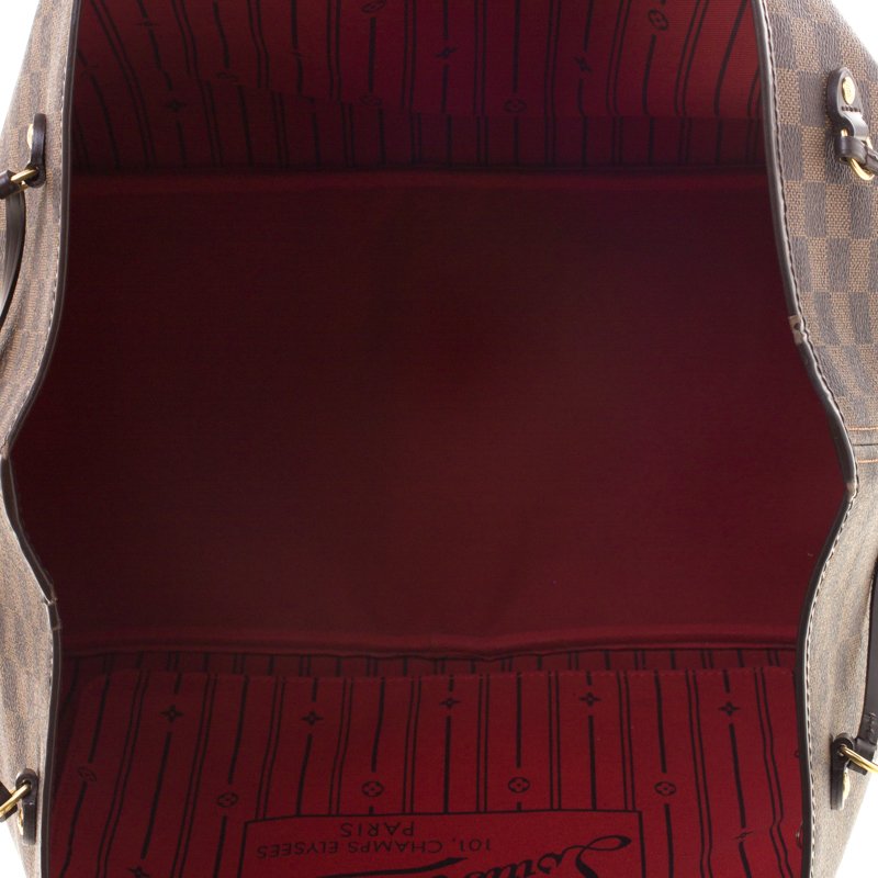 Louis Vuitton Damier Ebene Canvas Neverfull Gm Bag