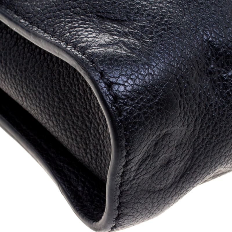 LV LV Unisex Félicie Pochette Monogram Empreinte Embossed Supple Grained  Cowhide Black in 2023