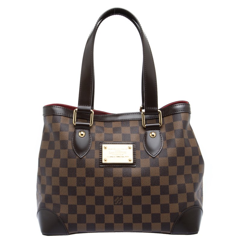 Pre Owned Louis Vuitton Damier Ebene Canvas Hampstead PM Bag