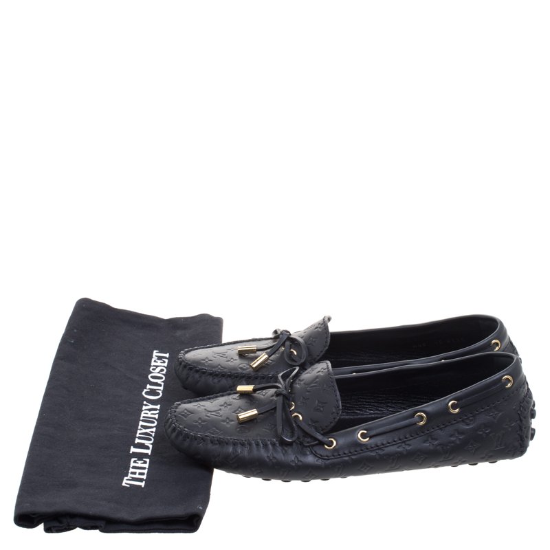 Louis Vuitton Black Electric Epi Leather Gloria Loafers Size 8.5/39 -  Yoogi's Closet