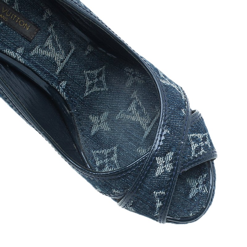 Louis Vuitton 2000s Pre-Owned Denim Espadrille Sandals - ShopStyle