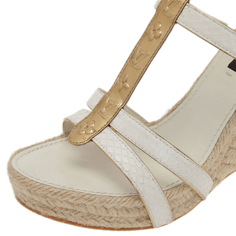 Starboard Wedge Sandals - Luxury White
