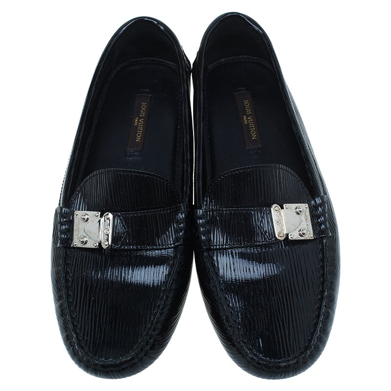 Louis Vuitton Black Epi Leather Zen Loafers Size 35 Louis Vuitton