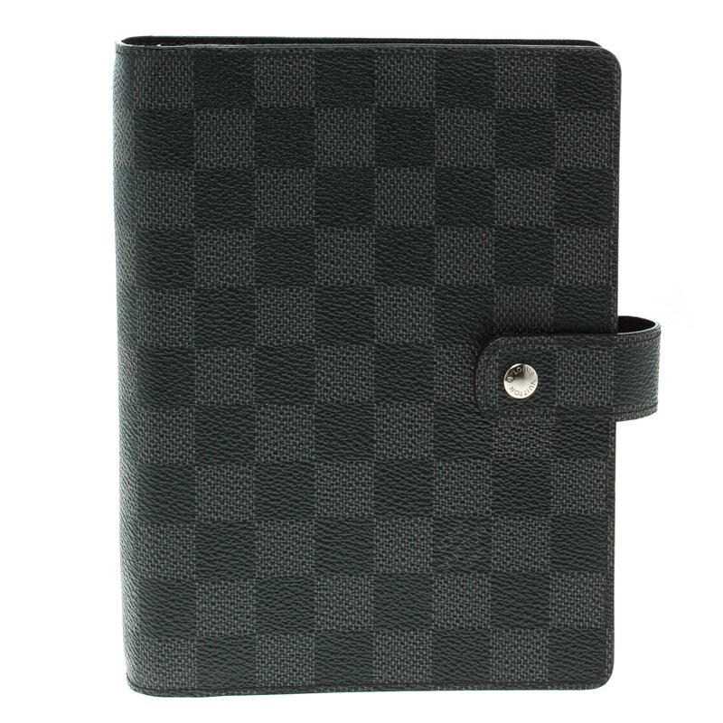 Pre Owned غطاء أجندة لوي فيتون دامييه غرافايت بحلقة متوسط