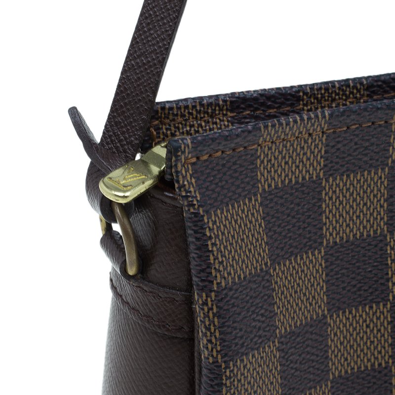 Louis Vuitton Brown Damier Ebene Pochette Trousse Cloth ref.1016703 - Joli  Closet