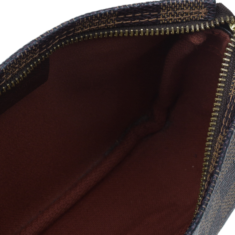 Louis Vuitton Damier Ebene Trousse Make Up Bag Pochette - Brown Shoulder  Bags, Handbags - LOU794832