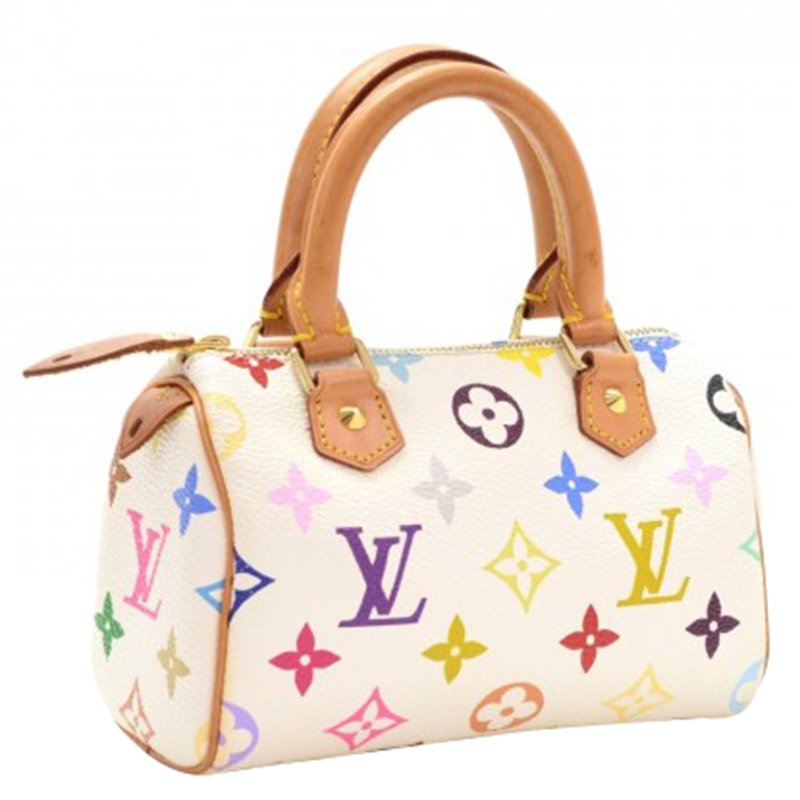 White Colorful Louis Vuitton Bag