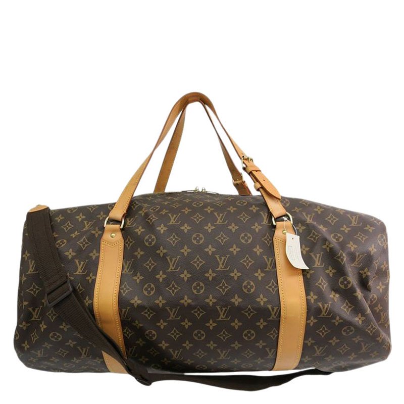Vernis - M91146 – Louis Vuitton Polochon travel bag in brown monogram canvas  and natural leather - Bronze - Bag - Louis Vuitton Brera Bag in damier  ébène canvas and brown leather 