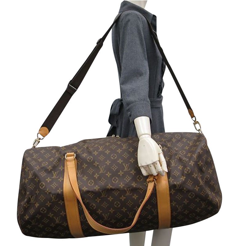 Polochon leather travel bag Louis Vuitton Brown in Leather - 32458611