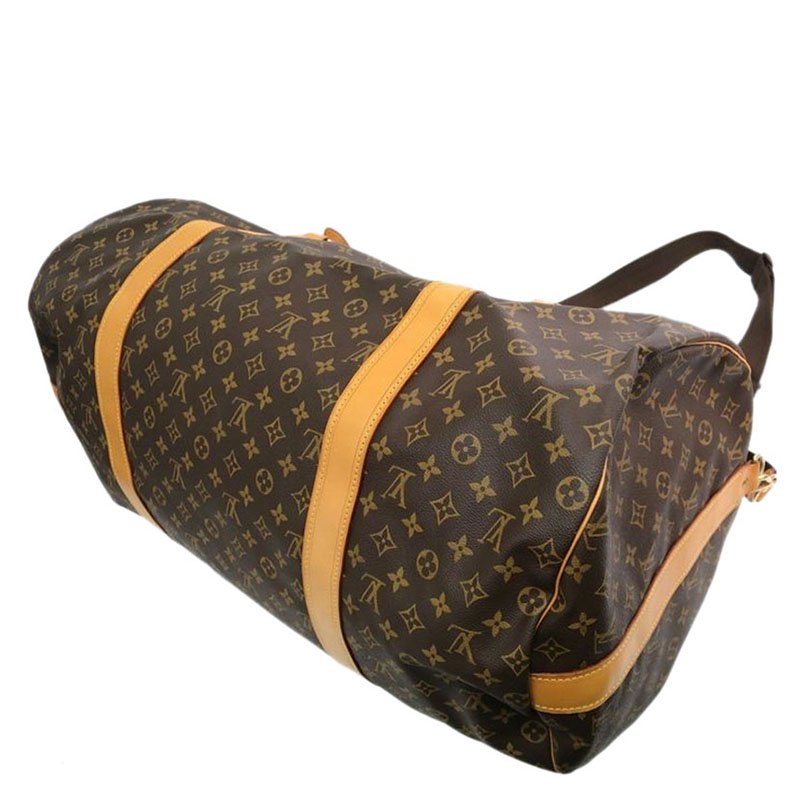 Polochon cloth travel bag Louis Vuitton Brown in Fabric - 34385625