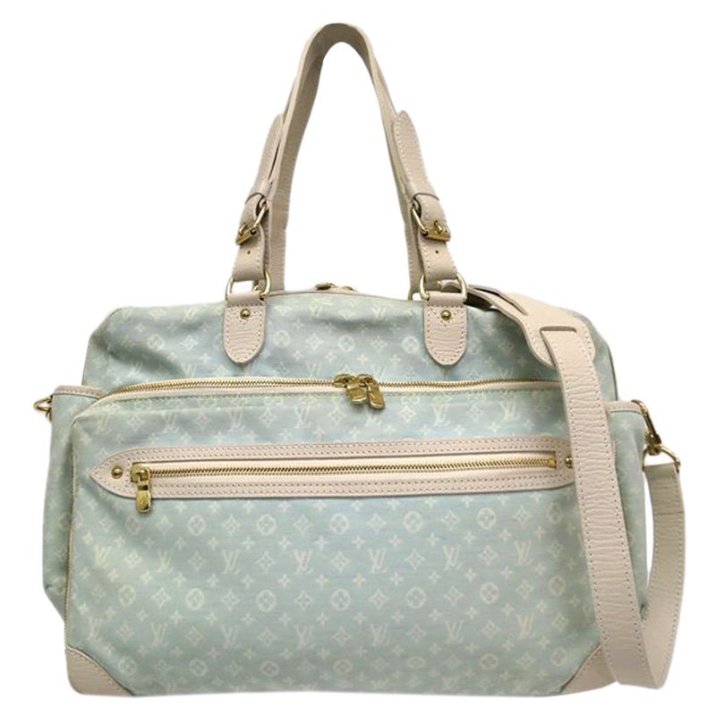 Louis Vuitton Blue Monogram Mini Lin Sac A Langer Diaper Bag