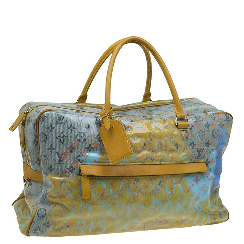 Louis Vuitton Vintage Yellow Multicolor Monogram Pulp Limited Edition Richard  Prince GM Canvas Travel Bag, Best Price and Reviews