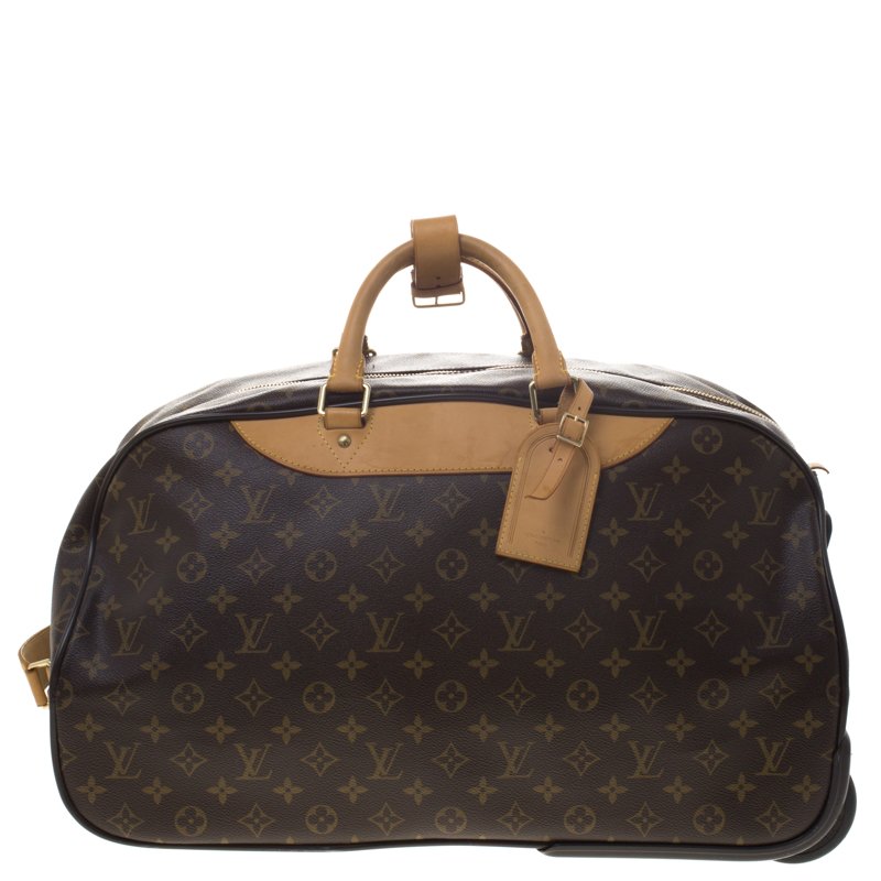 Keepall travel bag Louis Vuitton Brown in Synthetic - 37253441