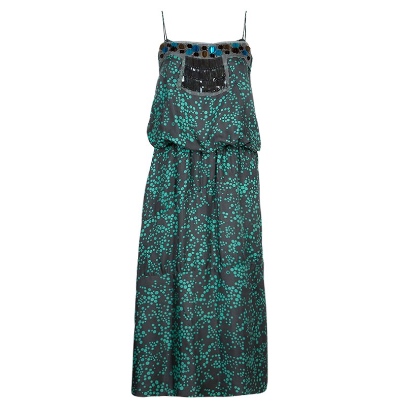 Pre Owned M Missoni Multicolor Dotted Dress M