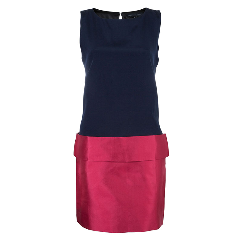 Pre Owned Marc by Marc Jacobs Color Block Shift Dress S