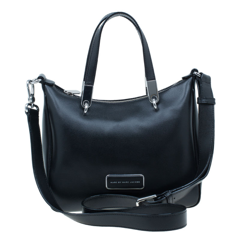 Pre Owned Marc by Marc Jacobs Black Leather Ninja Nano Crossbody Bag