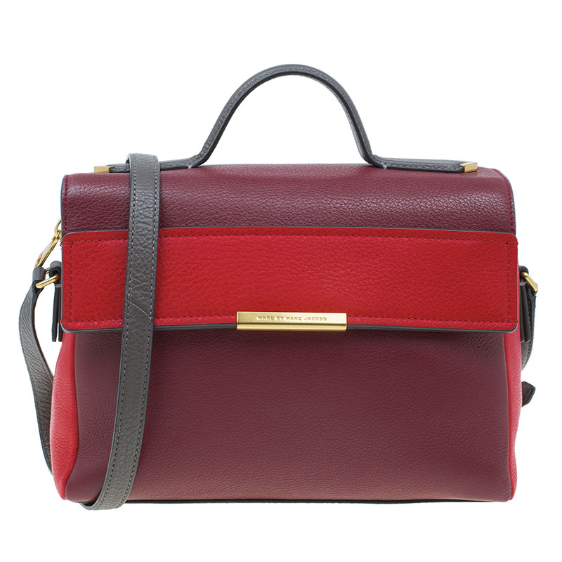 مملوكة مسبقًا Marc by Marc Jacobs Cabernet Red Leather Diana Satchel