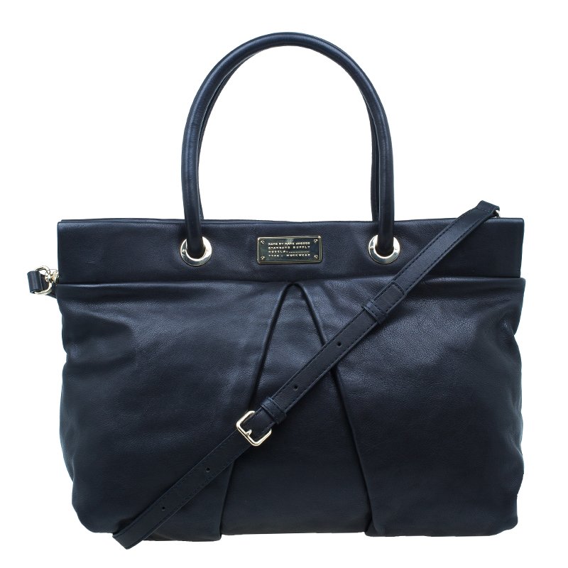 مملوكة مسبقًا حقيبة مارك باي مارك جاكوبس مارشيف جلد أسود