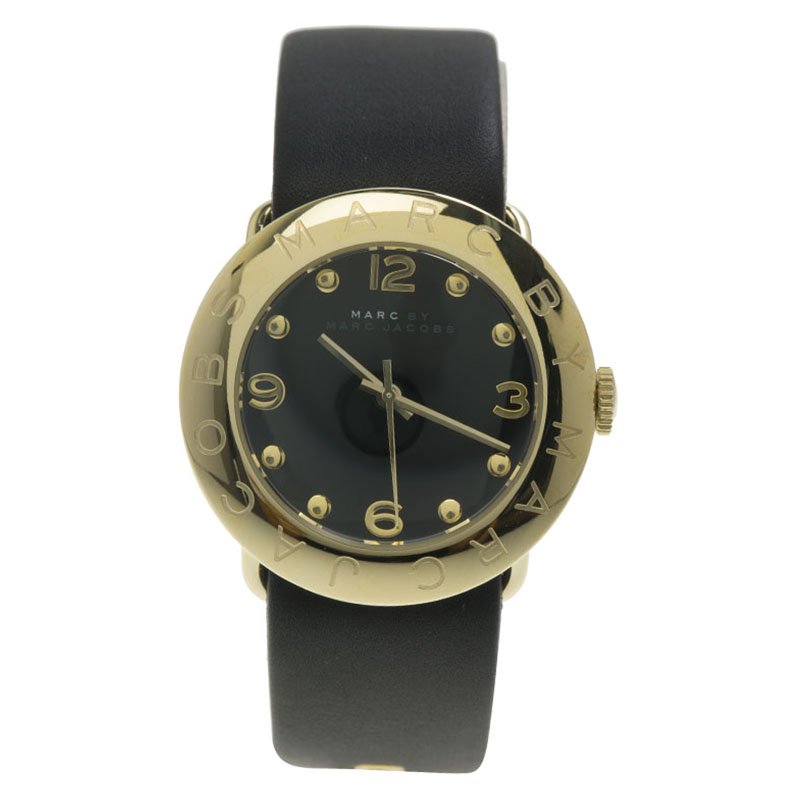 Marc by Marc Jacobs Black PVD Gold Plated Stainless Steel Amy MBM1154 Women's Wristwatch 36MM